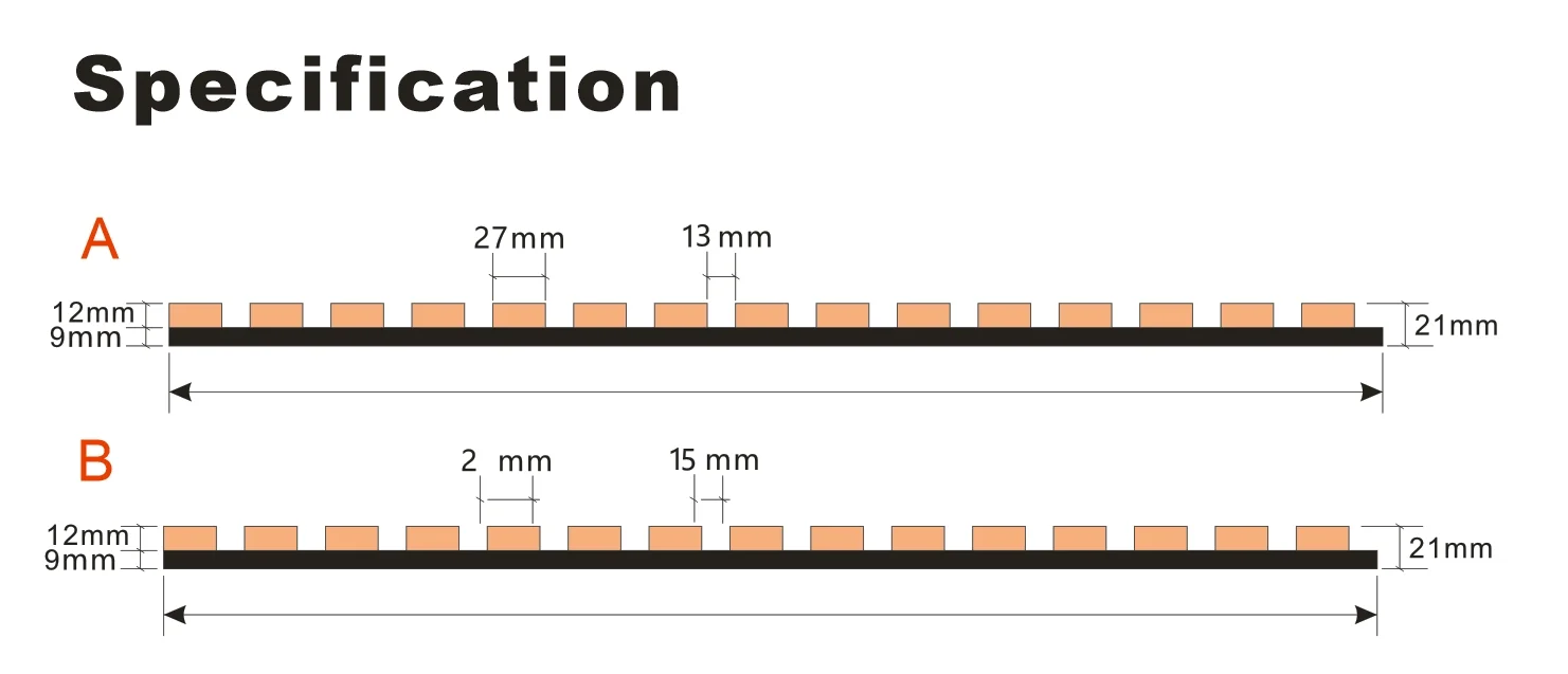 Acoustic Veneer Slat Panel